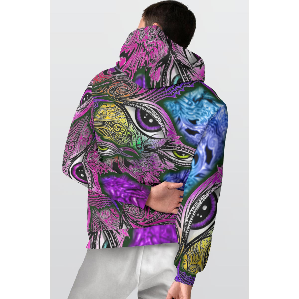 Eyes2Soul Hand Drawn Art - Thicken Pullover Hoodie