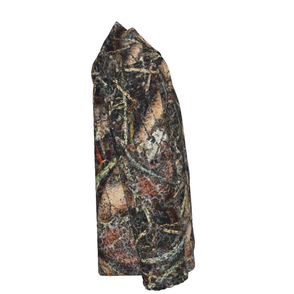 Death to Leaves - Men's Hooded Zipper Windproof Jacket