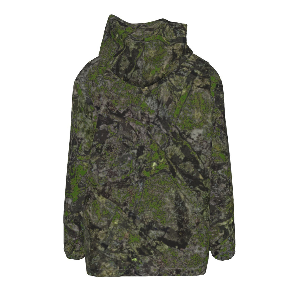 All-Over Print Men's Hooded Zipper Windproof Jacket