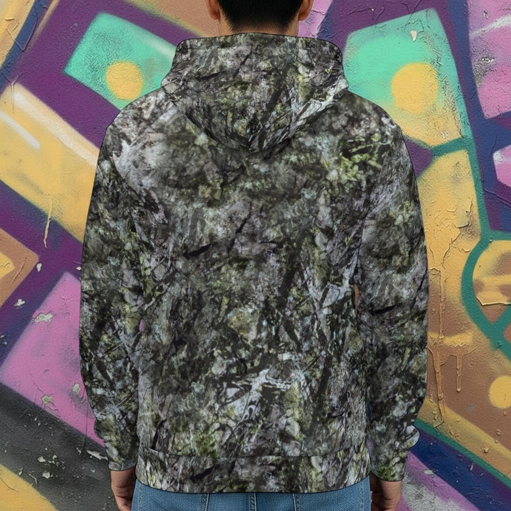 Gritty Forest - Artist Created Men's Heavy Fleece Zip Up Hoodie