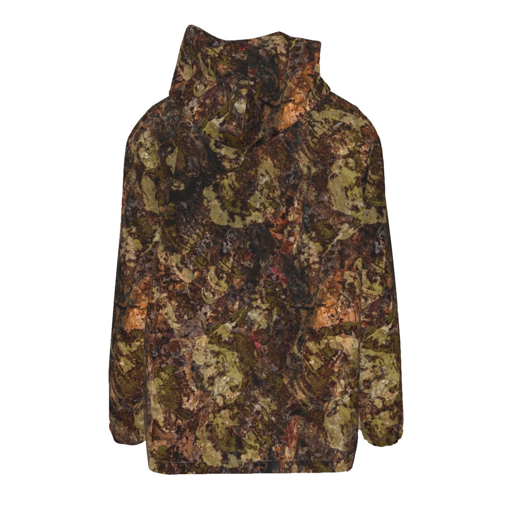 All-Over Print Men's Hooded Zipper Windproof Jacket