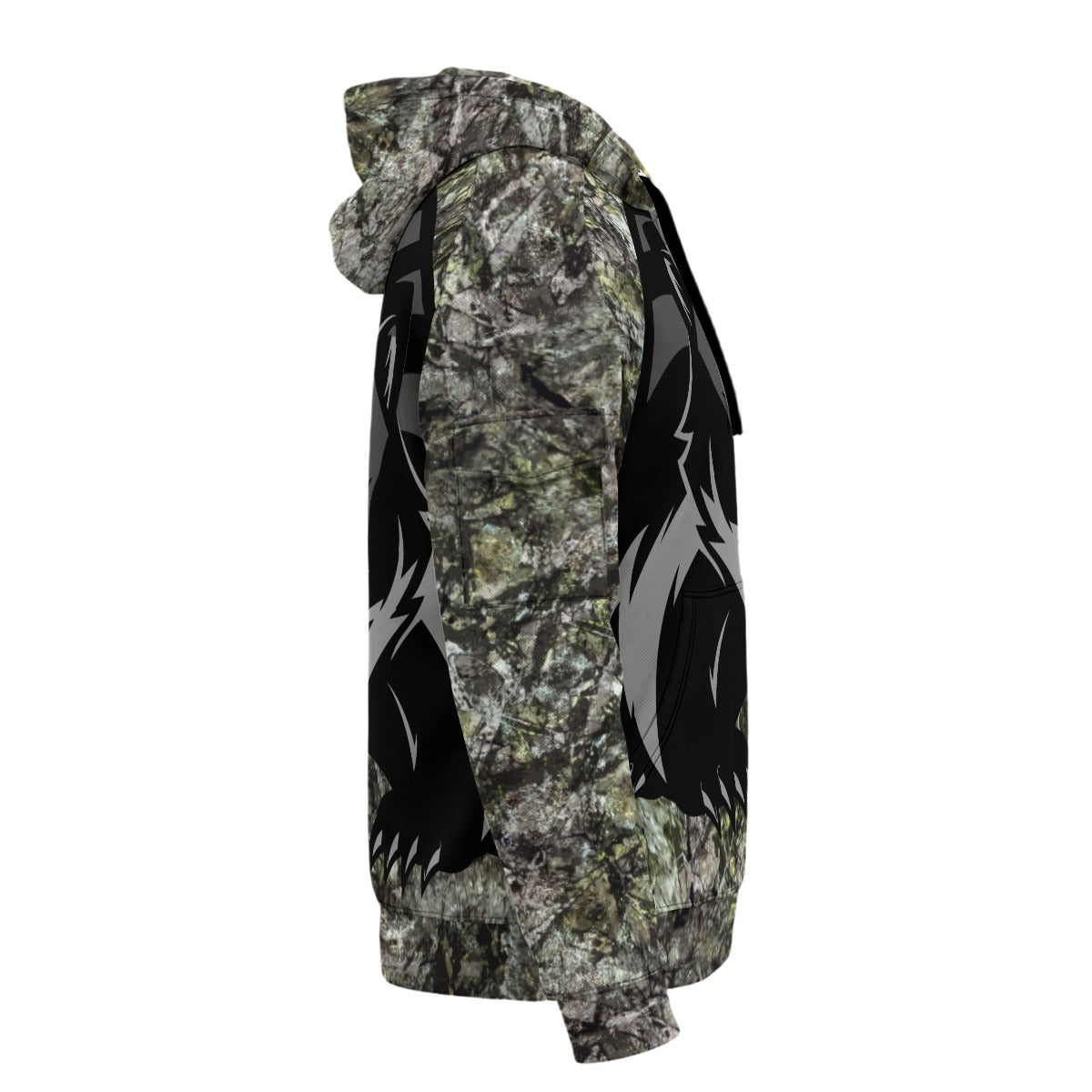 RedArrow Badger StrawHat Camouflage -  Fleece Half-Zip Hoodie With Arm Pockets