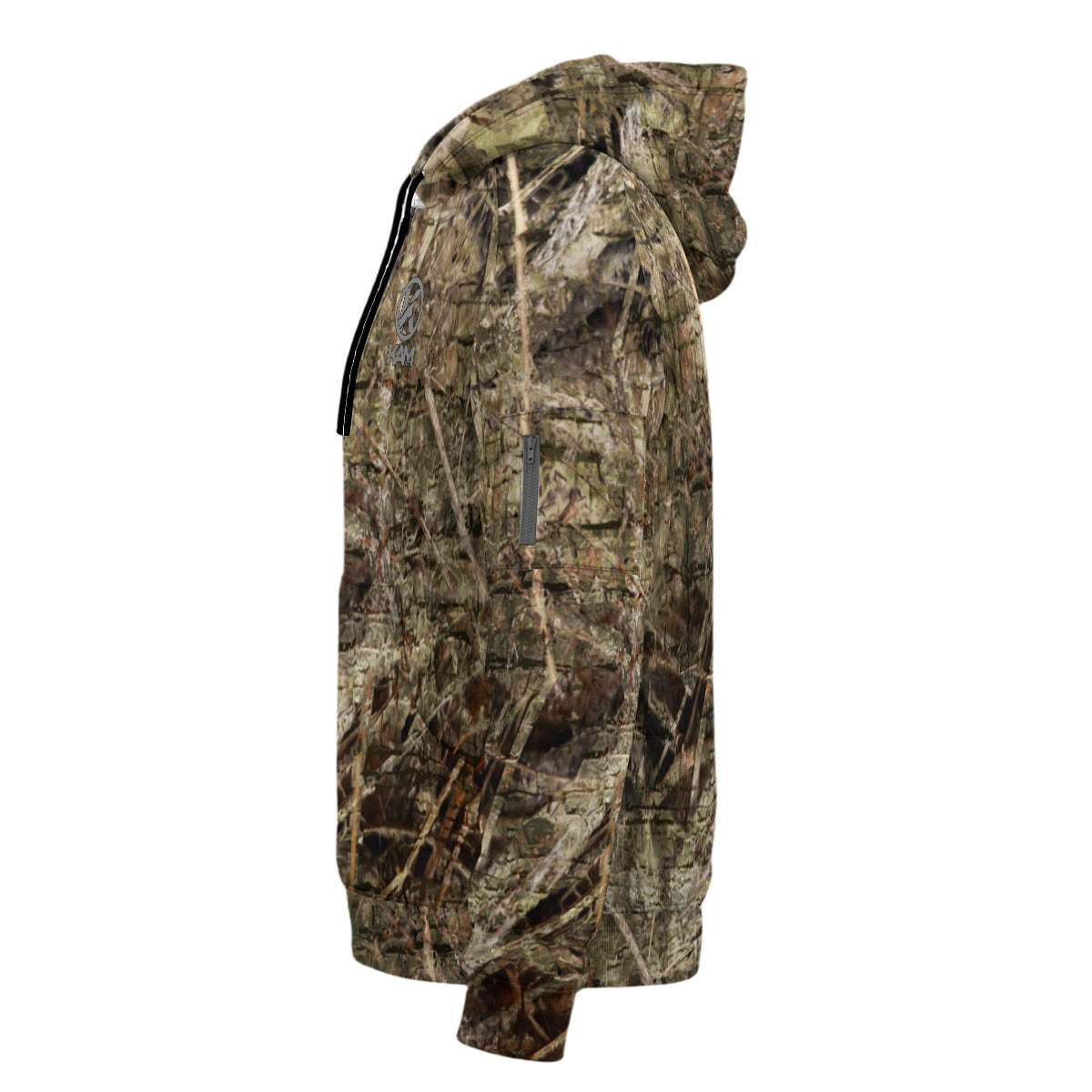 AZStone Camouflage - Men’s Fleece Half-Zip Hoodie With Arm Pockets