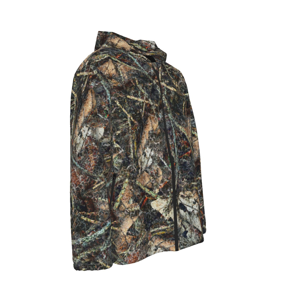Death to Leaves - Men's Hooded Zipper Windproof Jacket