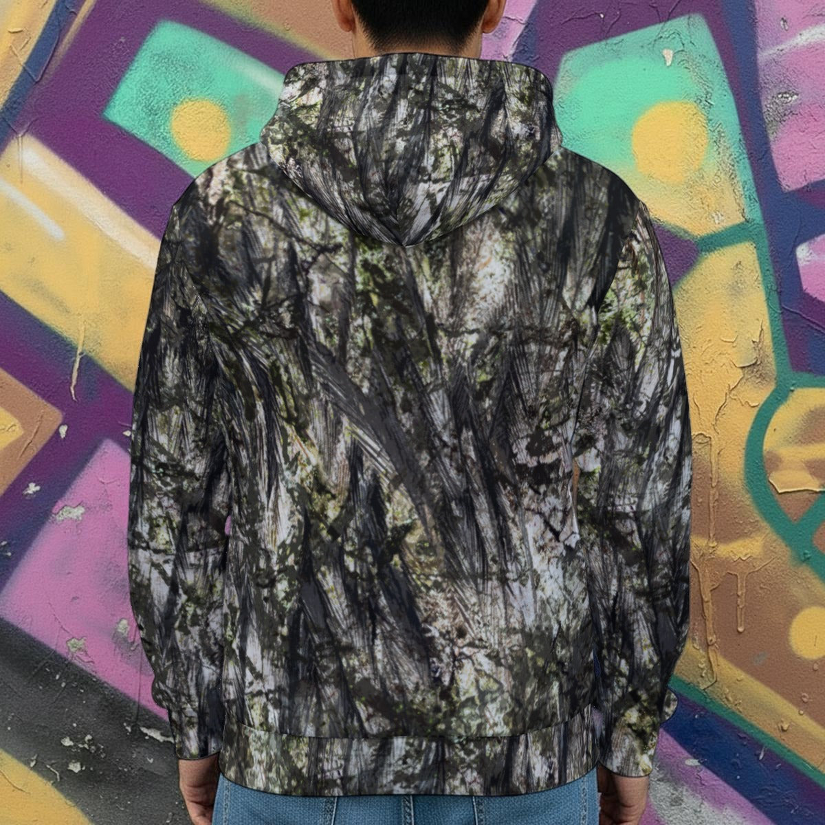 All-Over Print Men's Heavy Fleece Zip Up Hoodie