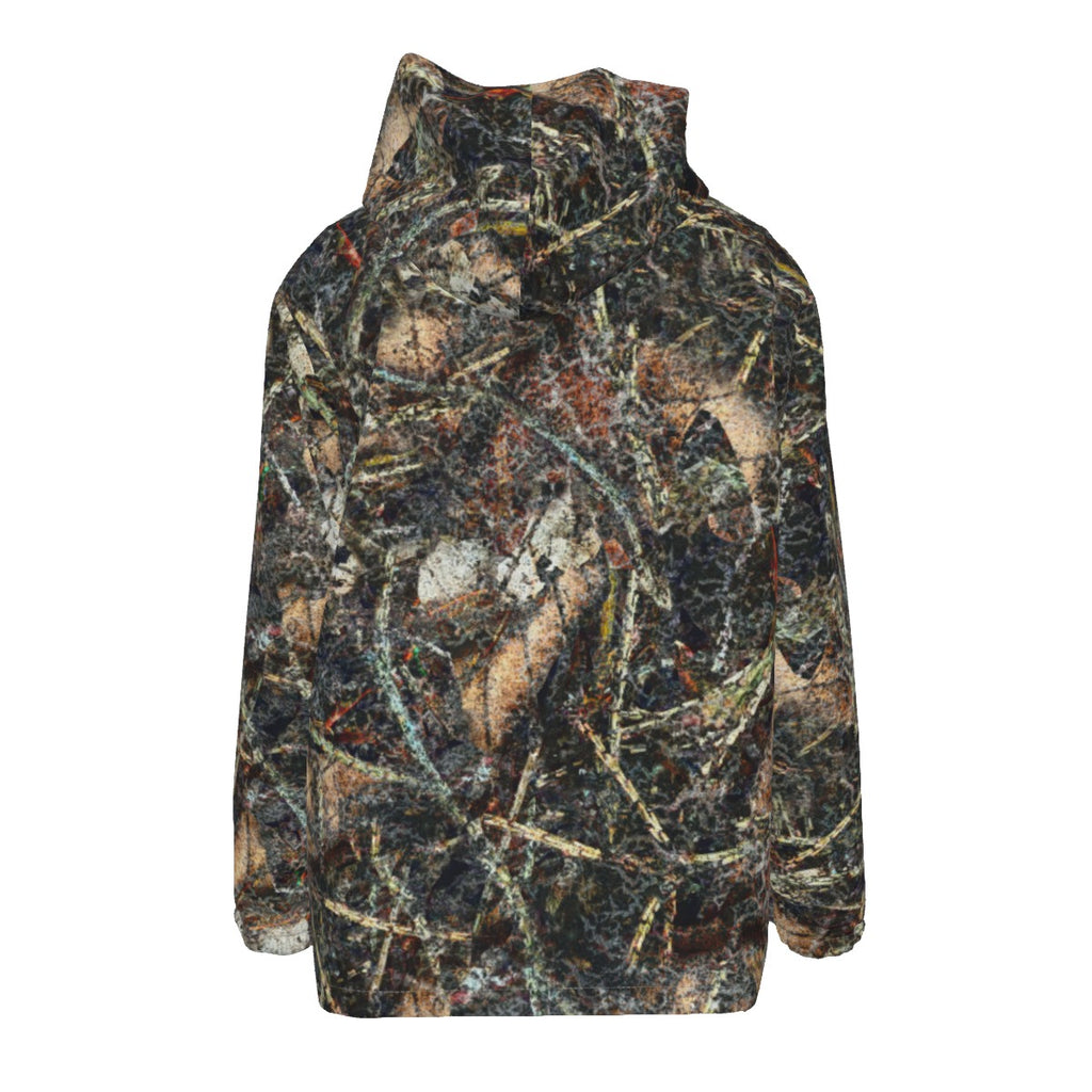 Death to Leaves - Men's Hooded Zipper Windproof Jacket