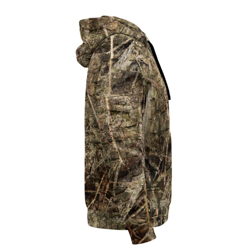 AZStone Camouflage - Men’s Fleece Half-Zip Hoodie With Arm Pockets