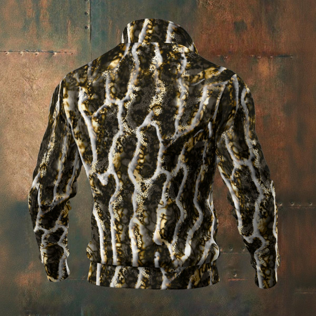 KamFits DarkShroom Camoflauge Men's Thick Knit Fleece Jacket