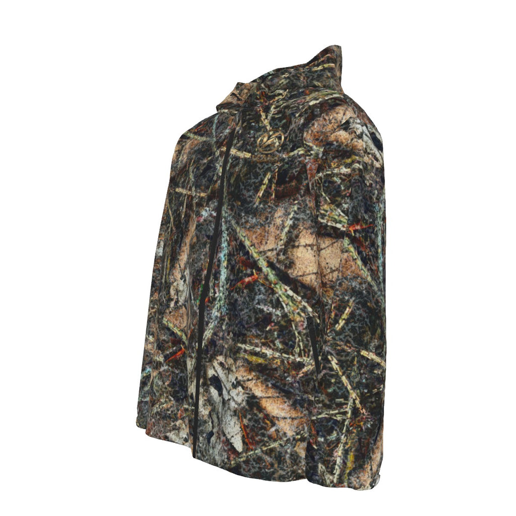 Death to Leaves - Men's Hooded Zipper Windproof Jacket