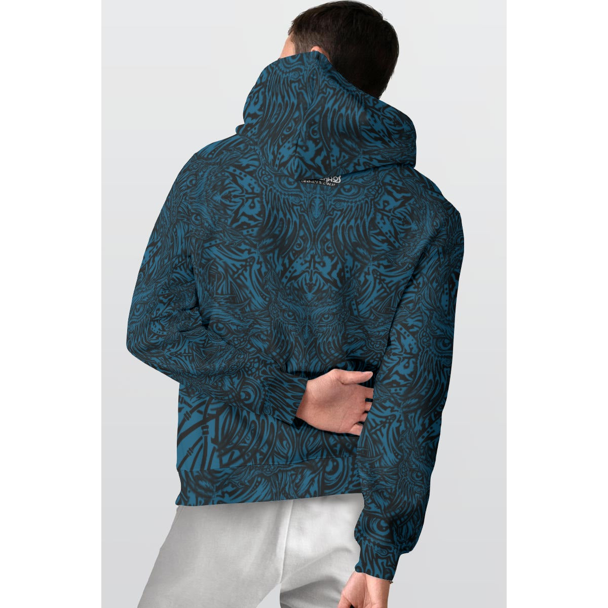 All-Over Print Men's Thicken Pullover Hoodie