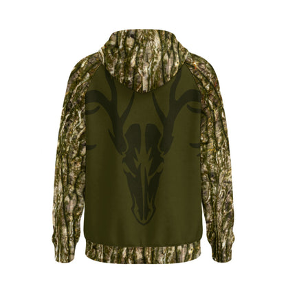 All-Over Print Men’s Fleece Half-Zip Hoodie With Arm Pockets