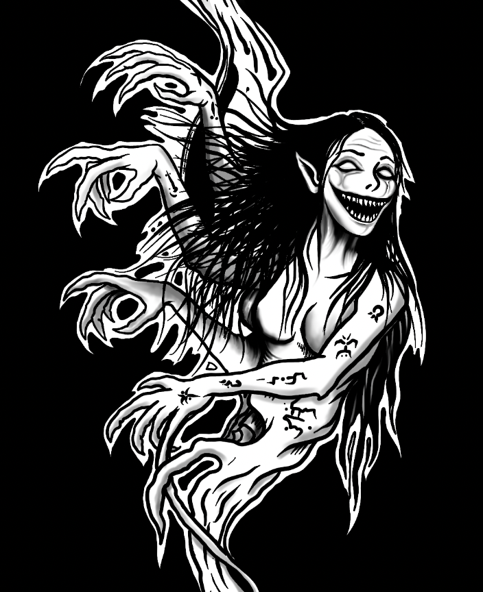 ScreamnDemon Hand Drawn Art - Sleeveless Dress With Pocket|125GSM Slub Cotton