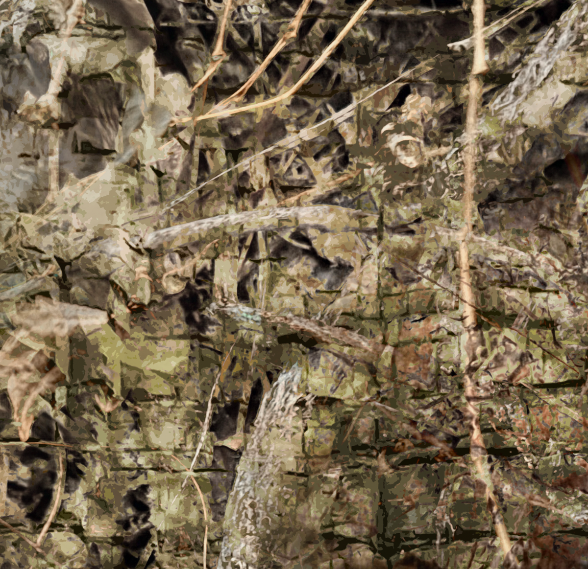 AZStone Buck Camouflage - Fleece Half-Zip Hoodie With Arm Pockets