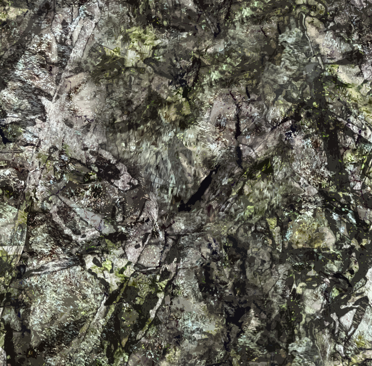 Gritty Forest - Artist Created Men's Heavy Fleece Zip Up Hoodie