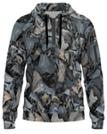 BlackTrumpet ShroomKamo Men’s Fleece Half-Zip Hoodie With Arm Pockets