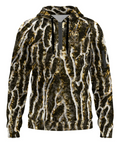 KamFits DarkShroom - Men’s Fleece Half-Zip Hoodie With Arm Pockets